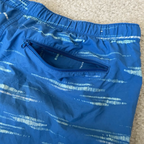 Columbia Mens Blue Swim Trunks Lined  Shorts Size M Belted Omni Shade - Picture 4 of 10